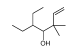 5-ethyl-3,3-dimethylhept-1-en-4-ol Structure