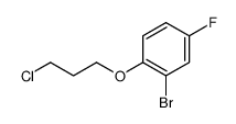 2-bromo-1-(3-chloropropoxy)-4-fluorobenzene Structure