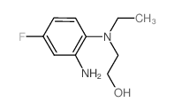 2-[2-Amino(ethyl)-4-fluoroanilino]-1-ethanol结构式