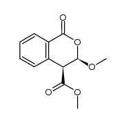 cis 3-methoxy-4-methoxycarbonyldihydroisocoumarin结构式