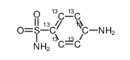 磺胺-13C6 标准品结构式