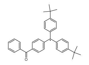 (p-Benzoylphenyl)bis(4-tert-butylphenyl)methyl radical Structure