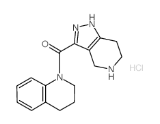 3,4-Dihydro-1(2H)-quinolinyl(4,5,6,7-tetrahydro-1H-pyrazolo[4,3-c]pyridin-3-yl)methanone HCl结构式