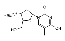 3'-isocyano-3'-deoxythymidine结构式
