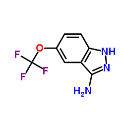 5-(Trifluoromethoxy)-1H-indazol-3-amine结构式