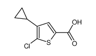 5-Chloro-4-cyclopropylthiophene-2-carboxylic acid Structure