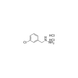 (3-Chlorobenzyl)hydrazine dihydrochloride structure