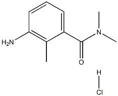 3-氨基-N,N,2-三甲基苯甲酰胺盐酸盐结构式