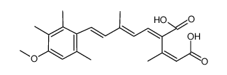 9-(4-methoxy-2,3,6-trimethylphenyl)-4-carboxy-3,7-dimethyl-2Z,4Z,6E,8E-nonatetraenoic acid Structure