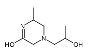 Piperazinone, 4-(2-hydroxypropyl)-6-methyl- (9CI) Structure