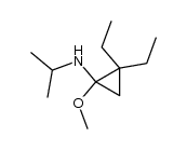 2,2-diethyl-N-isopropyl-1-methoxycyclopropanamine结构式