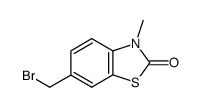 6-bromomethyl-3-methyl-2,3-dihydrobenzothiazol-2-one Structure