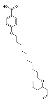 4-(10-hepta-1,6-dien-4-yloxydecoxy)benzoic acid结构式