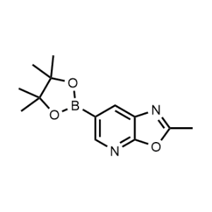 2-Methyl-6-(4,4,5,5-tetramethyl-1,3,2-dioxaborolan-2-yl)oxazolo[5,4-b]pyridine Structure