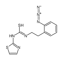 1-[2-(2-azidophenyl)ethyl]-3-(1,3-thiazol-2-yl)thiourea Structure