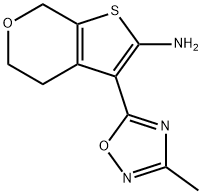 3-(3-甲基-1,2,4-噁二唑-5-基)-4,7-二氢-5H-噻吩并[2,3-C]吡喃-2-胺图片