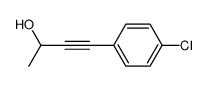 4-(4-chlorophenyl)-3-butyn-2-ol结构式