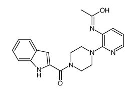 N-[2-[4-(1H-indole-2-carbonyl)piperazin-1-yl]pyridin-3-yl]acetamide Structure