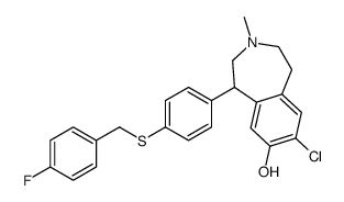 7-chloro-8-hydroxy-1-(4'-(4-fluorobenzyl)thiophenyl)-3-methyl-2,3,4,5-tetrahydro-1H-3-benzazepine picture