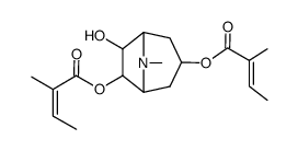 3,7-bis-(2-methyl-but-2-enoyloxy)-tropan-6-ol结构式