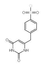 Benzenesulfonylchloride, 4-[(1,2,3,6-tetrahydro-2,6-dioxo-4-pyrimidinyl)methyl]-结构式