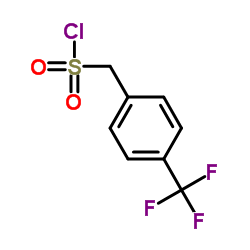 (4-(TRIFLUOROMETHYL)PHENYL)METHANESULFONYL CHLORIDE structure