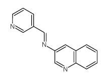 3-Quinolinamine,N-(3-pyridinylmethylene)- Structure