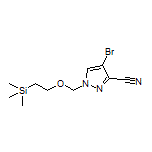4-Bromo-1-[[2-(trimethylsilyl)ethoxy]methyl]-1H-pyrazole-3-carbonitrile Structure