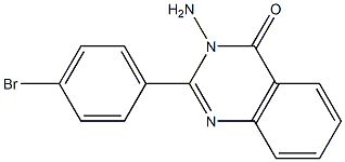 4(3H)-Quinazolinone, 3-amino-2-(4-bromophenyl)-结构式