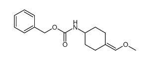 4-(benzyloxycarbonylamino)cyclohexylidenemethyl methyl ether结构式