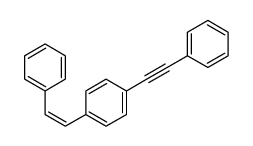 1-(2-phenylethenyl)-4-(2-phenylethynyl)benzene Structure