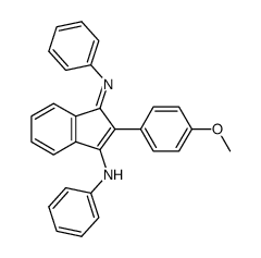 1-Phenylimino-2(p-methoxyphenyl)-3-anilinoinden Structure