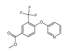 methyl 4-(3-pyridyloxy)-3-trifluoromethylbenzoate结构式