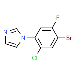 1-(4-Bromo-2-chloro-5-fluorophenyl)-1H-imidazole结构式