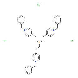 tris[2-(1-benzylpyridin-4-yl)ethyl]phosphane trichloride结构式