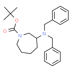 tert-butyl 3-(dibenzylamino)azepane-1-carboxylate结构式