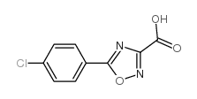 5-(4-氯苯基)-1,2,4-噁二唑-3-羧酸结构式