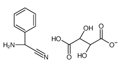 bis[(R)-[cyano(phenyl)methyl]ammonium] [R-(R*,R*)]-tartrate structure