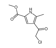 methyl 4-(2-chloroacetyl)-5-methyl-1H-pyrrole-2-carboxylate结构式