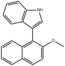 1H-Indole, 3-(2-methoxy-1-naphthalenyl)-结构式