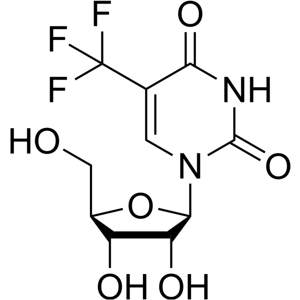 5-(Trifluoromethyl)uridine Structure