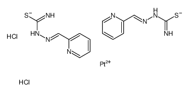 platinum(2+),[(Z)-pyridin-2-ylmethylideneamino]thiourea,dichloride结构式