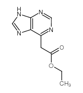 2-(5H-嘌呤-6-基)乙酸乙酯结构式