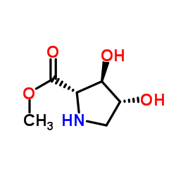 L-Proline, 3,4-dihydroxy-, methyl ester, (3R,4R)- (9CI)结构式