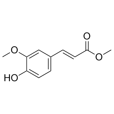 Methyl 4-hydroxy-3-methoxycinnamate structure