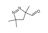 3H-Pyrazole-3-carboxaldehyde, 4,5-dihydro-3,5,5-trimethyl- (9CI) structure