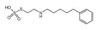 Thiosulfuric acid hydrogen S-[2-[(5-phenylpentyl)amino]ethyl] ester结构式