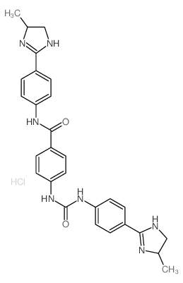 Benzamide,N-[4-(4,5-dihydro-5-methyl-1H-imidazol-2-yl)phenyl]-4-[[[[4-(4,5-dihydro-5-methyl-1H-imidazol-2-yl)phenyl]amino]carbonyl]amino]-,hydrochloride (1:2) picture