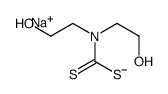 sodium bis(2-hydroxyethyl)dithiocarbamate结构式