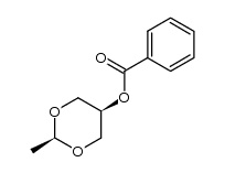 cis-5-benzoyloxy-2-methyl-[1,3]dioxane Structure